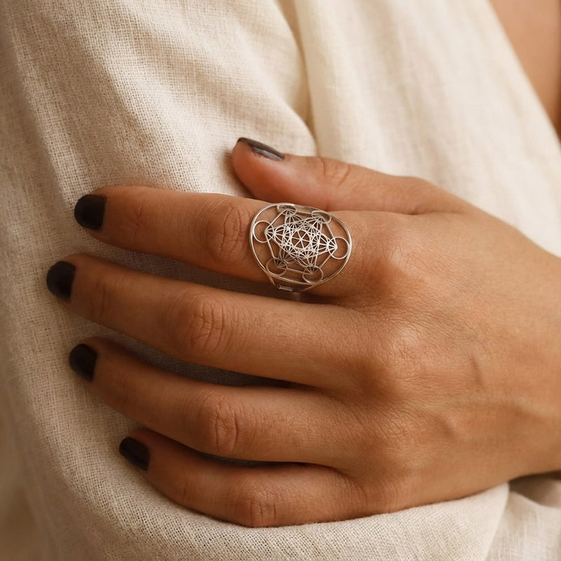 Bague Ajustable Métatron - - L'Arbre des Chakras