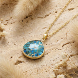 Pendentif "Eau Céleste" en Turquoise - - L'Arbre des Chakras