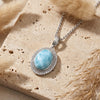 Collier "Bleu Tranquillité" en Larimar - Collier seul - L'Arbre des Chakras