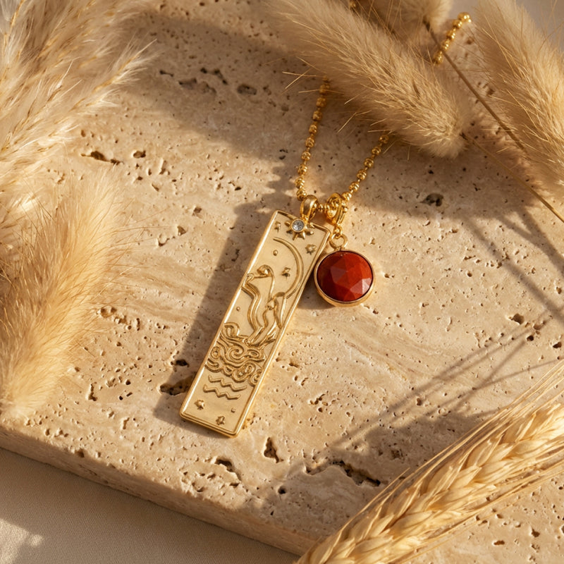 Verseau -Jaspe rouge