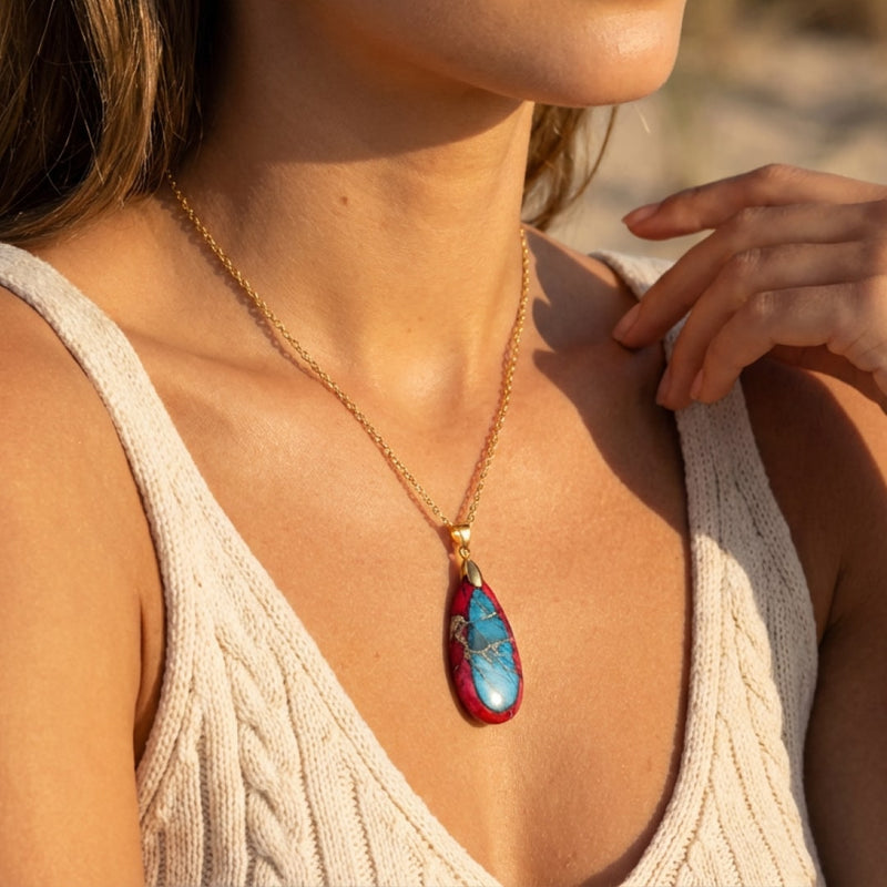 Pendentif Larme en Jaspe