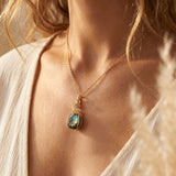 Pendentif "Œil de l’Univers" en Labradorite - - L'Arbre des Chakras