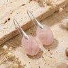 Boucles d’Oreilles "Elova" en Pierre Naturelle - Quartz Rose argent - L'Arbre des Chakras