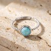 Bague "Douceur des Caraïbes" Pierre de Larimar