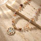 Collier "Protection Sacrée" en Lodolite - - L'Arbre des Chakras