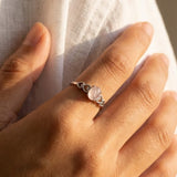 Bague Ajustable "Sérénité Rose" en Quartz Rose - - L'Arbre des Chakras