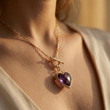 Pendentif "Sérénité du Cœur" en Pierres Naturelles - - L'Arbre des Chakras
