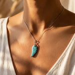 Pendentif "Aile d'Ange" en Pierre Naturelle - - L'Arbre des Chakras