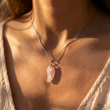 Pendentif "Aile d'Ange" en Pierre Naturelle - - L'Arbre des Chakras