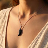 Pendentif "Aile d'Ange" en Pierre Naturelle - - L'Arbre des Chakras
