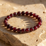 Bracelet "Force de Vie" en Grenat Almandin - - L'Arbre des Chakras