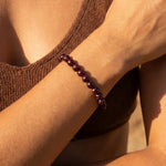 Bracelet "Force de Vie" en Grenat Almandin - - L'Arbre des Chakras