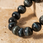 Bracelet "Ange Gardien" en Oeil de Faucon - - L'Arbre des Chakras