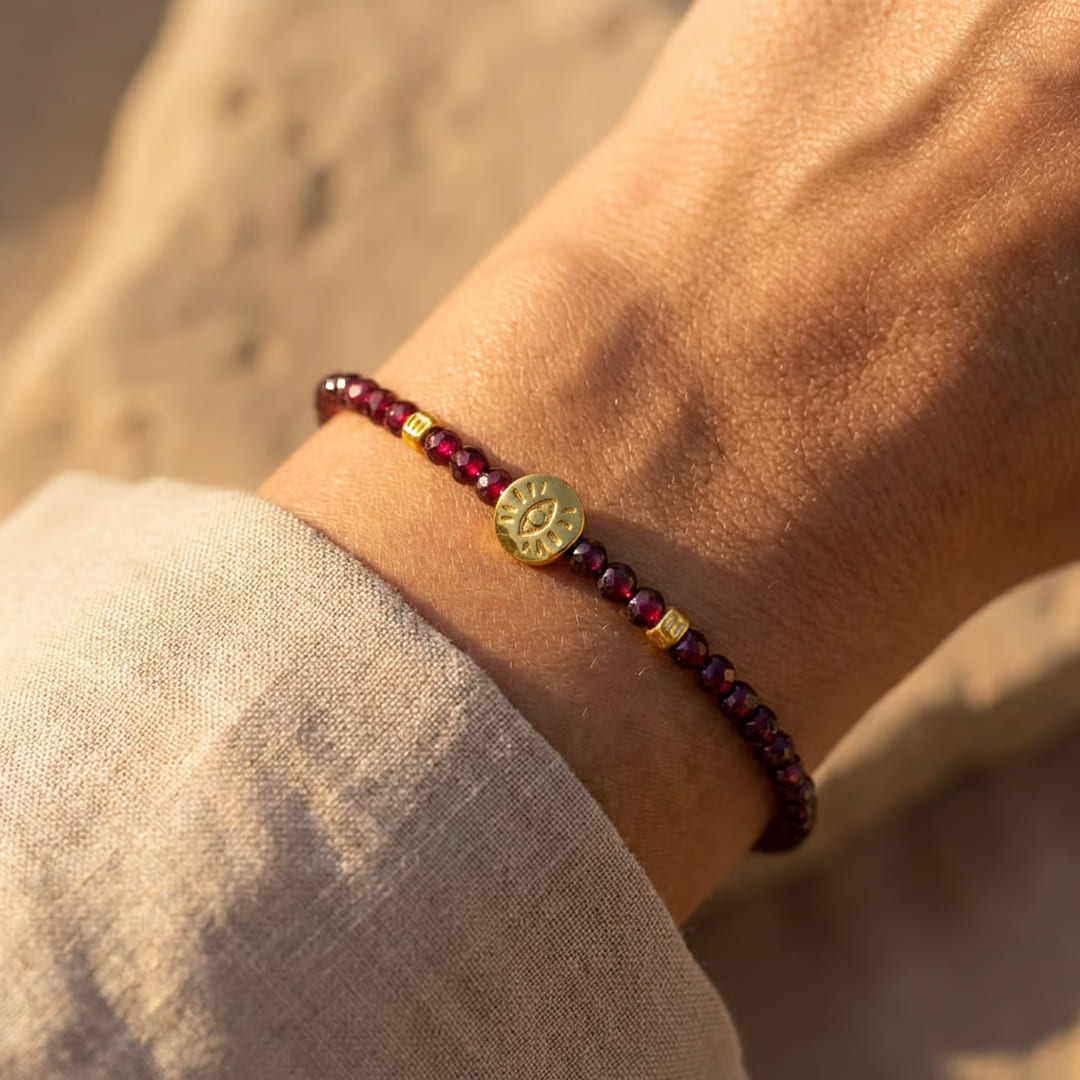 Bracelet "Lien Protecteur" en Pierres Naturelles - - L'Arbre des Chakras