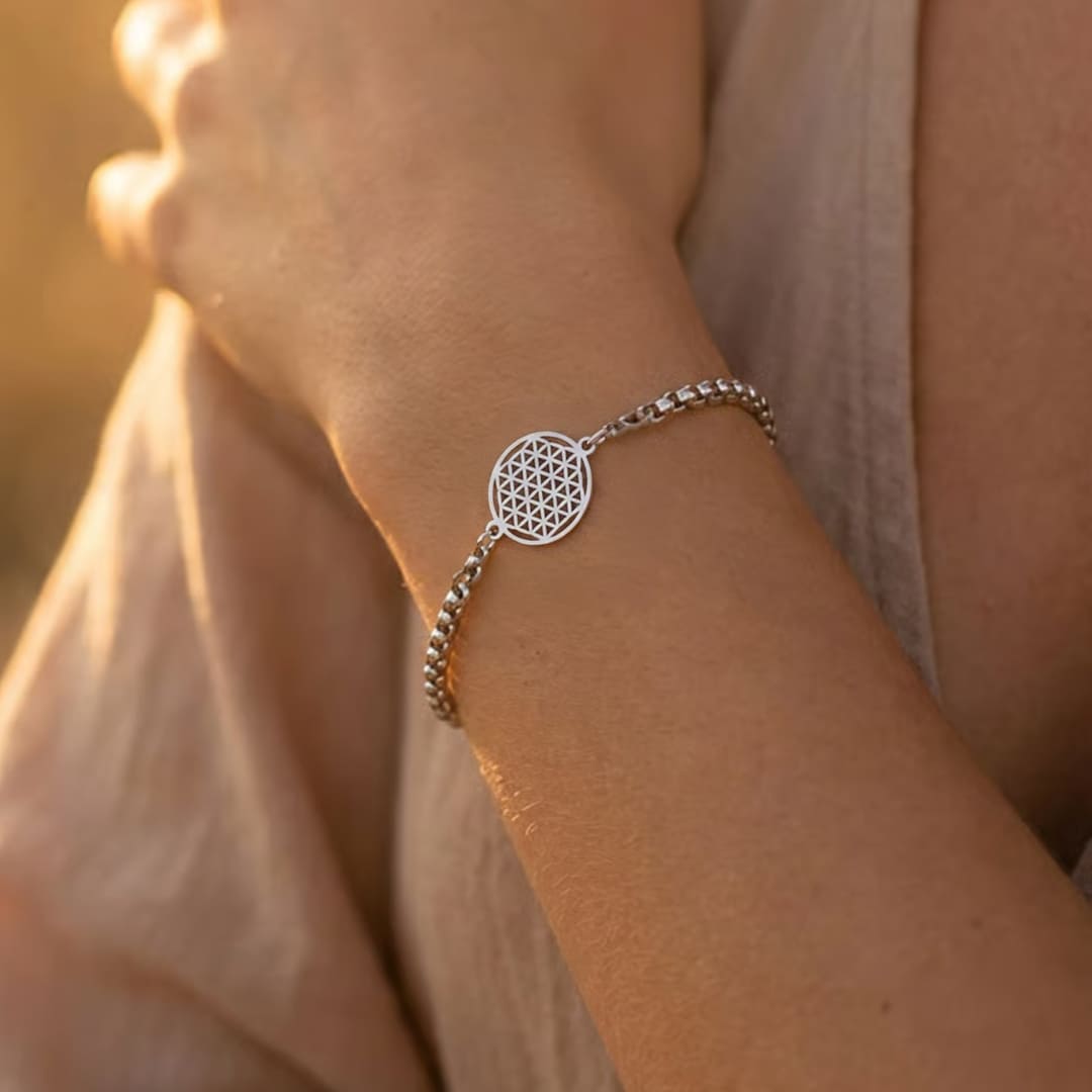 Bracelet "Fleur de vie" - - L'Arbre des Chakras