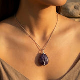 Pendentif Arbre de Guérison en Pierre Naturelle - - L'Arbre des Chakras
