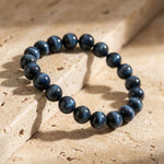 Bracelet "Ange Gardien" en Oeil de Faucon - 6mm / 17cm - L'Arbre des Chakras