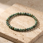Bracelet Fin en Pierres Naturelles de 4mm - Turquoise Africaine / 17cm - L'Arbre des Chakras