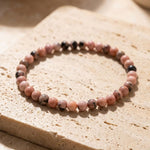 Bracelet Fin en Pierres Naturelles de 4mm - - L'Arbre des Chakras