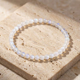 Bracelet Fin en Pierres Naturelles de 4mm - - L'Arbre des Chakras