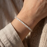 Bracelet Fin en Pierres Naturelles de 4mm - - L'Arbre des Chakras