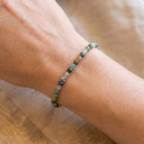 Bracelet Fin en Pierres Naturelles de 4mm - - L'Arbre des Chakras