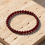 Bracelet Fin en Pierres Naturelles de 4mm - - L'Arbre des Chakras