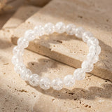 Bracelet "Esprit Léger" en Cristal de Roche Craquelé