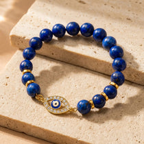 Bracelet "Regard de Vérité" en Lapis Lazuli - 17cm - L'Arbre des Chakras