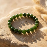 Bracelet “Dhara” en Jade Néphrite - - L'Arbre des Chakras