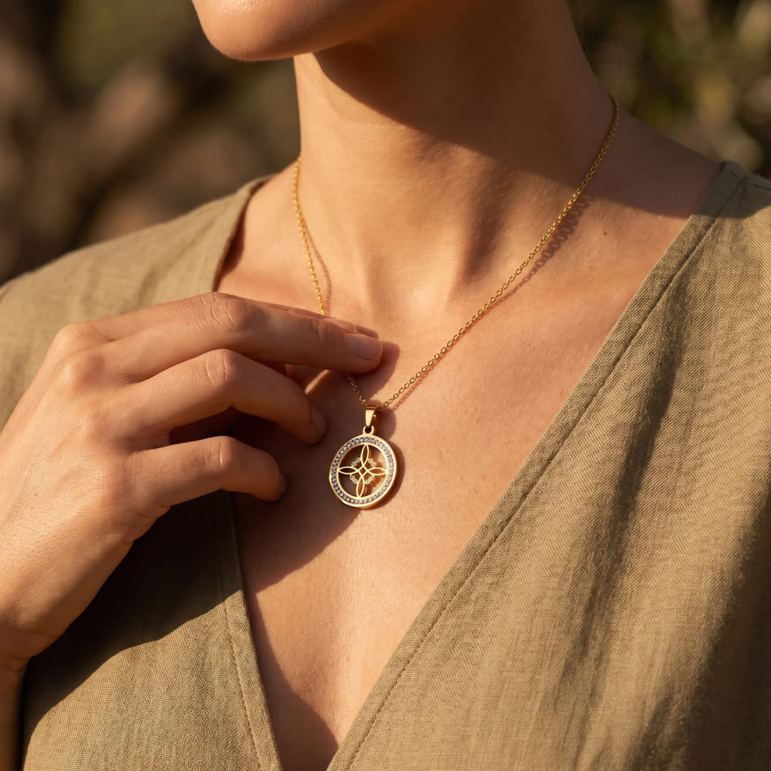 Pendentif "Nœud de Sorcière" Protection Divine - - L'Arbre des Chakras