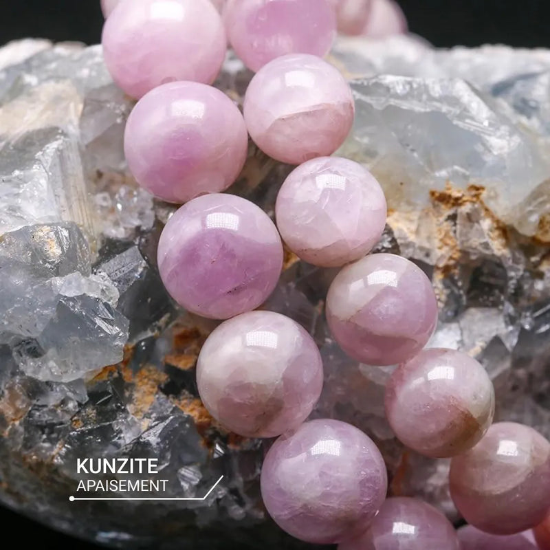 Bracelet "Calme Émotionnel" en Kunzite -  - L'Arbre des Chakras