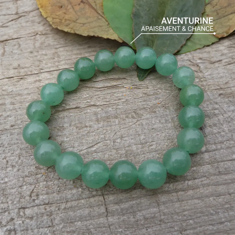 Bracelet "Opportunité" en Aventurine -  - L'Arbre des Chakras