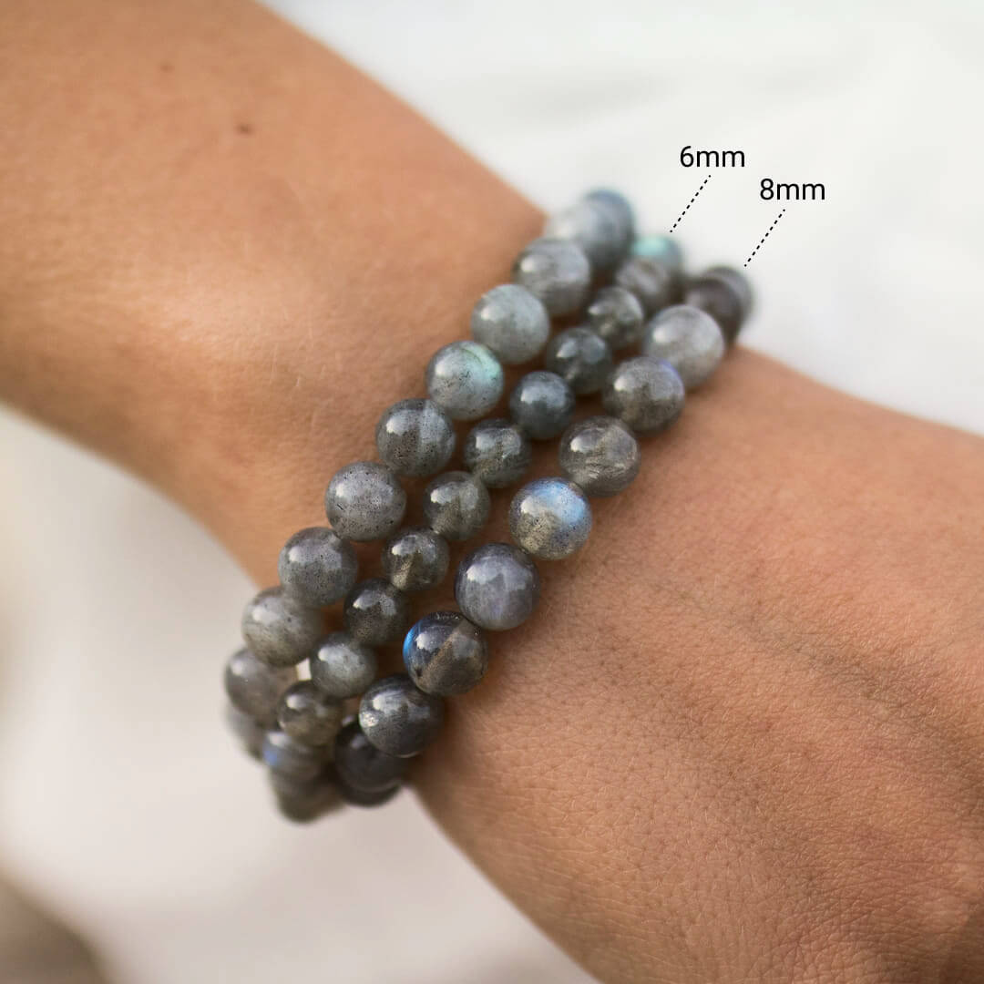Bracelet "Bouclier de Protection" en Labradorite - - L'Arbre des Chakras