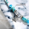 Bracelet de Cheville Étoile de Mer en Turquoise -  - L&#39;Arbre des Chakras