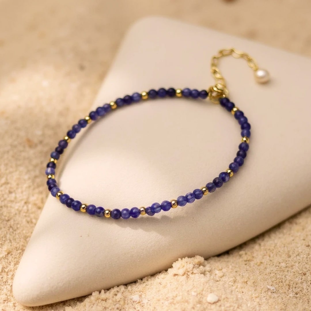Bracelet "Mois Sacré" – Pierre de Naissance - Septembre - Lapis Lazuli - L'Arbre des Chakras
