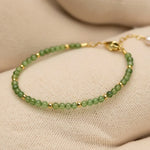 Bracelet "Mois Sacré" – Pierre de Naissance - Août - Péridot - L'Arbre des Chakras