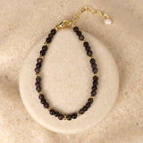 Bracelet "Mois Sacré" – Pierre de Naissance - Octobre - Tourmaline noire - L'Arbre des Chakras