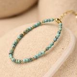 Bracelet "Mois Sacré" – Pierre de Naissance - Décembre - Turquoise - L'Arbre des Chakras