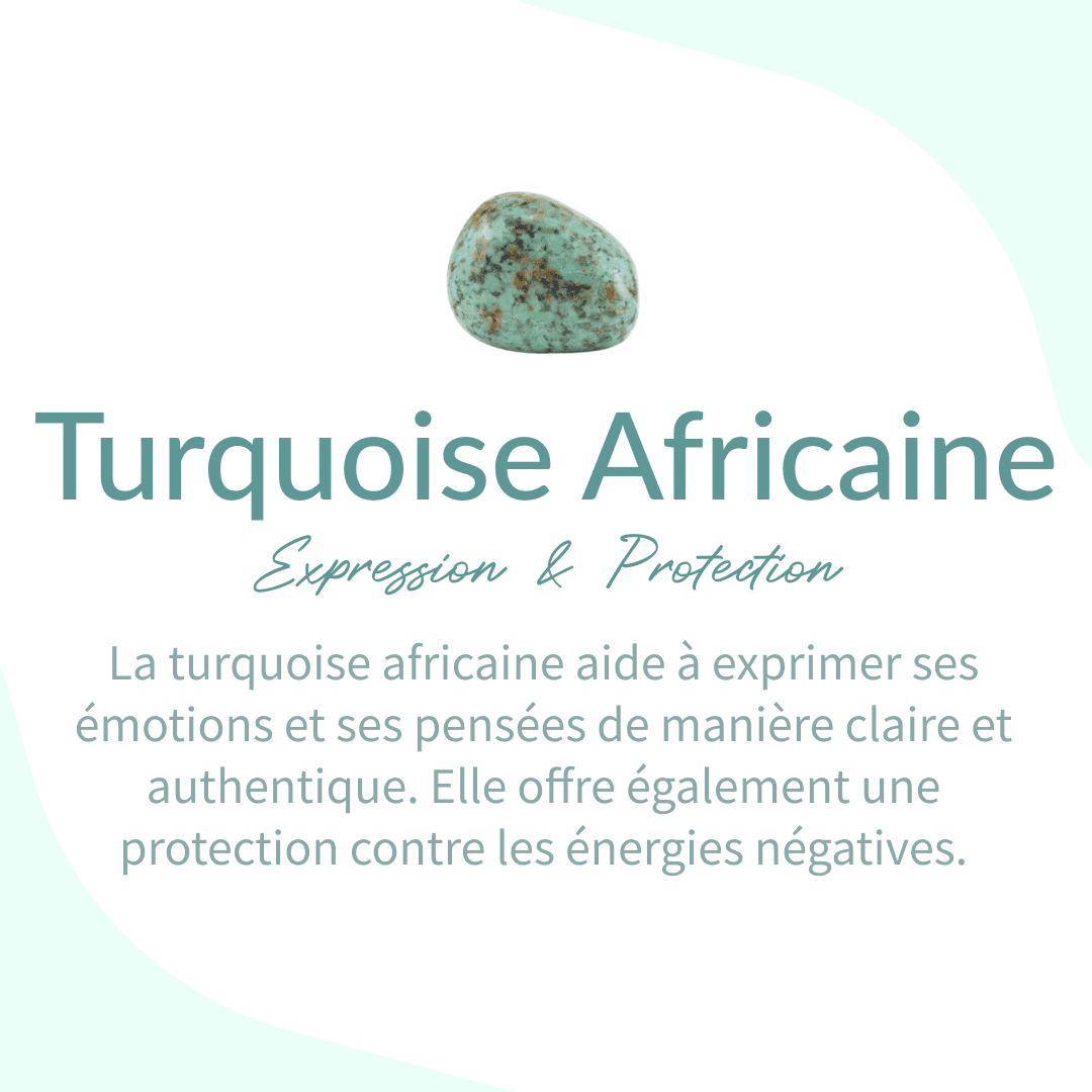 Bracelet "Vie Éternelle" en Turquoise Africaine -  - L'Arbre des Chakras