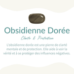 Pendentif "Sphère" en Obsidienne Dorée -  - L'Arbre des Chakras