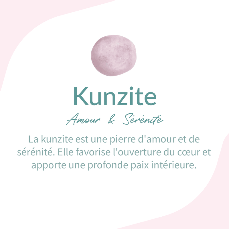 Bracelet "Calme Émotionnel" en Kunzite -  - L'Arbre des Chakras