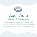 Bracelet "Énergie Céleste" en Aqua Aura -  - L'Arbre des Chakras