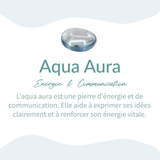 Bracelet "Énergie Céleste" en Aqua Aura -  - L'Arbre des Chakras