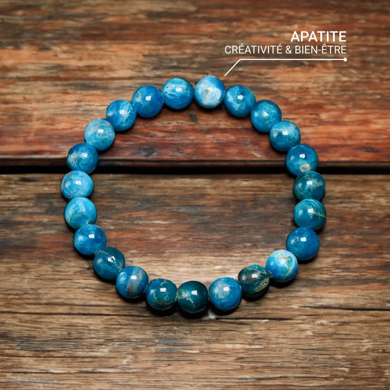 Bracelet "Clarté Intérieure" en Apatite -  - L'Arbre des Chakras