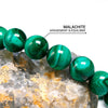 Bracelet "Purification" en Malachite Véritable -  - L'Arbre des Chakras