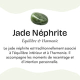 Bracelet “Dhara” en Jade Néphrite - - L'Arbre des Chakras