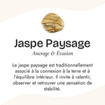 Bracelet "Protection & Prospérité" en Oeil de Tigre, Citrine & Jaspe Paysage - - L'Arbre des Chakras