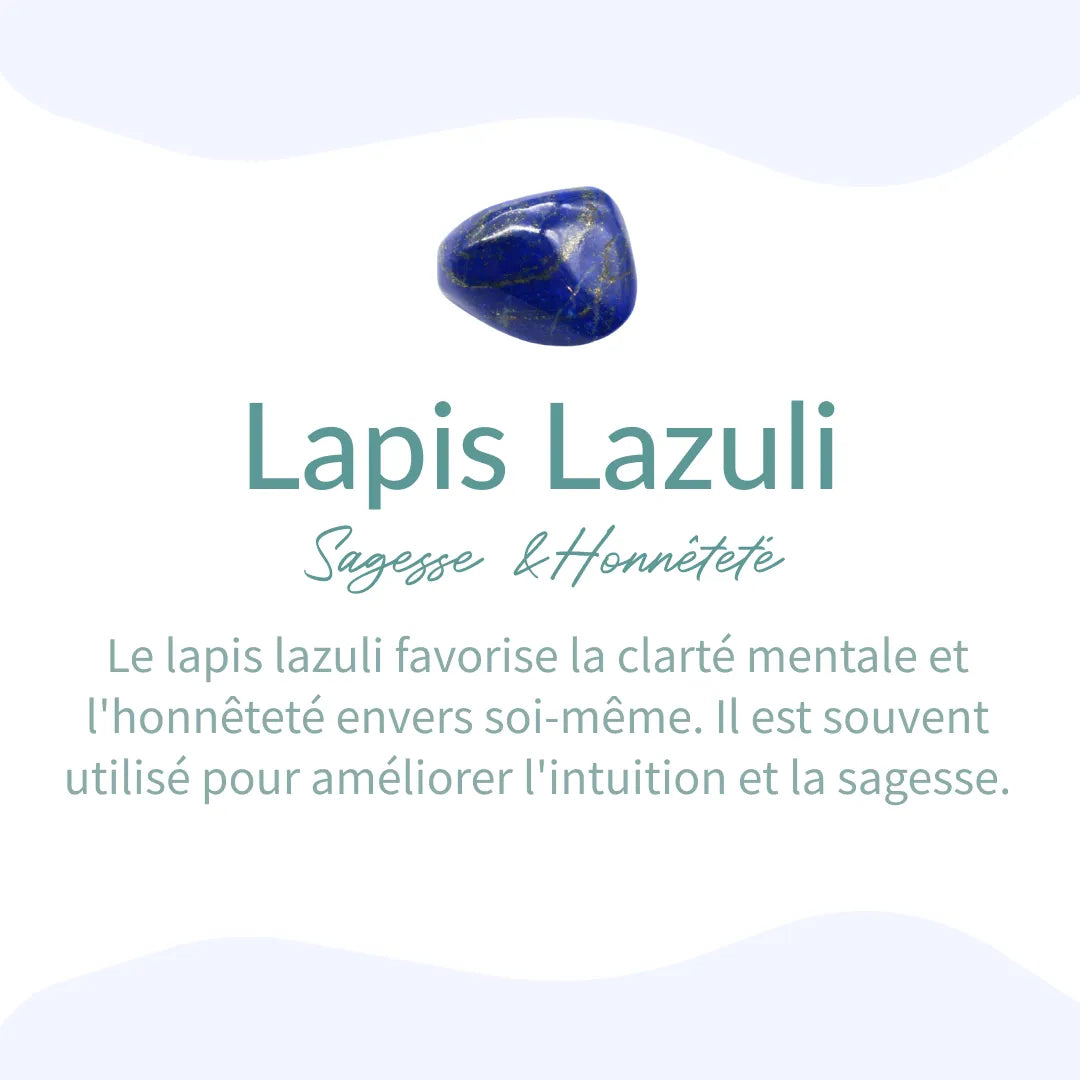 Bracelet "Expression" en Lapis Lazuli -  - L'Arbre des Chakras