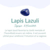 Bracelet &quot;Expression&quot; en Lapis Lazuli -  - L&#39;Arbre des Chakras